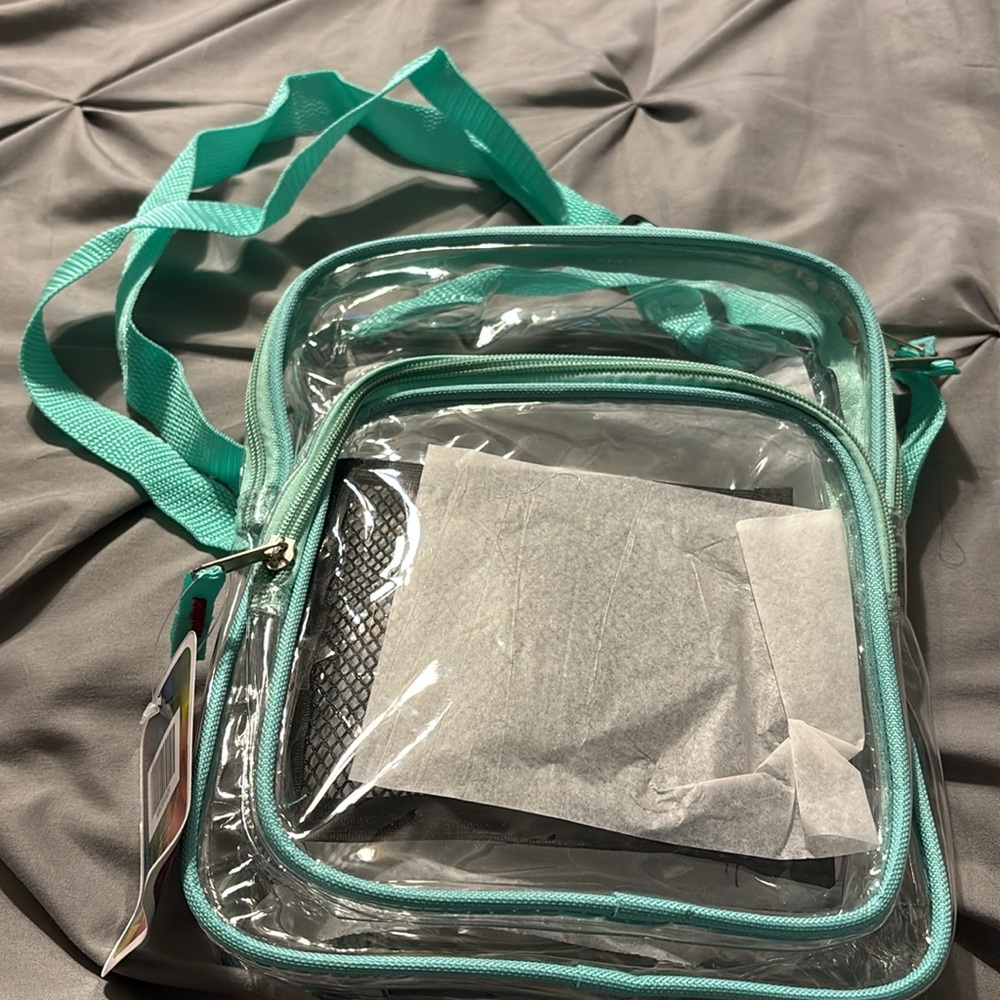 Stadium ready, clear and mint green crossbody! - Picture 2 of 6